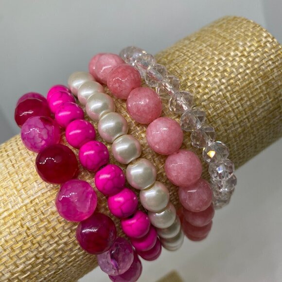 Bundle of stacking stretchy bracelets - Picture 11 of 14